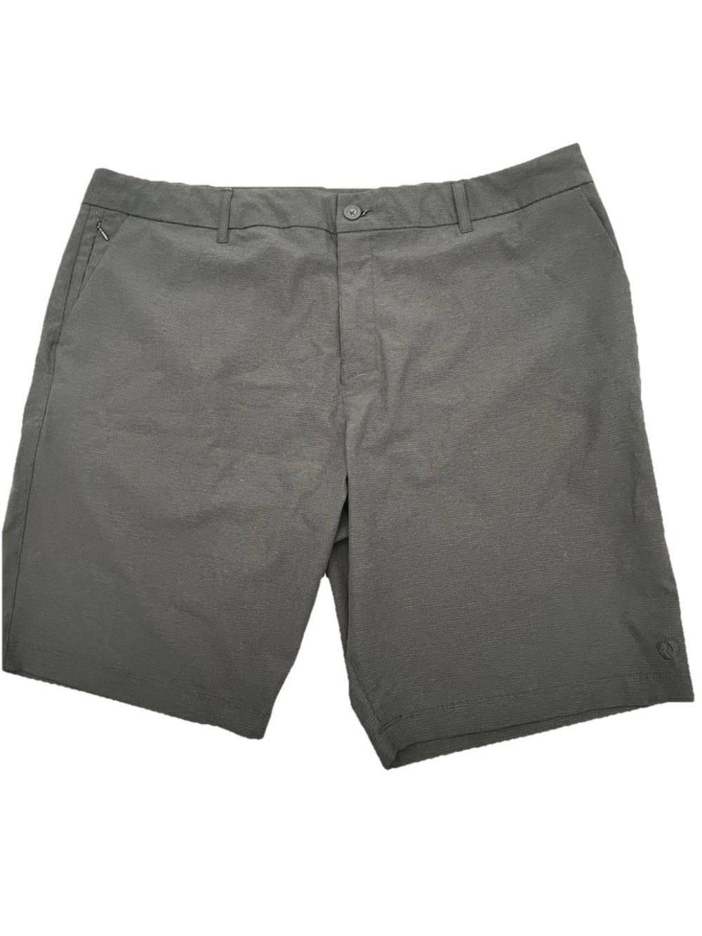 Hang Ten Men's Gray Flat-Front Casual Shorts